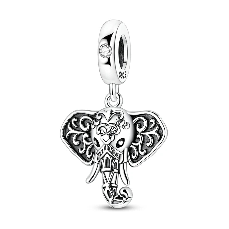 Tier Charm Anhänger Set 925 Sterling Silber – Löwe, Tiger, Wolf, Drache & mehr für Bettelarmband - CharmsLuv