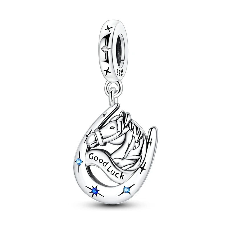 Tier Charm Anhänger Set 925 Sterling Silber – Löwe, Tiger, Wolf, Drache & mehr für Bettelarmband - CharmsLuv