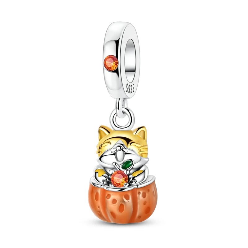 Tier Charm Anhänger Set 925 Sterling Silber – Löwe, Tiger, Wolf, Drache & mehr für Bettelarmband - CharmsLuv