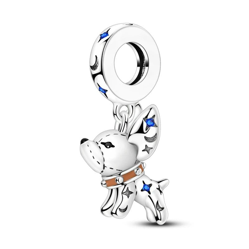 Tier Charm Anhänger Set 925 Sterling Silber – Löwe, Tiger, Wolf, Drache & mehr für Bettelarmband - CharmsLuv