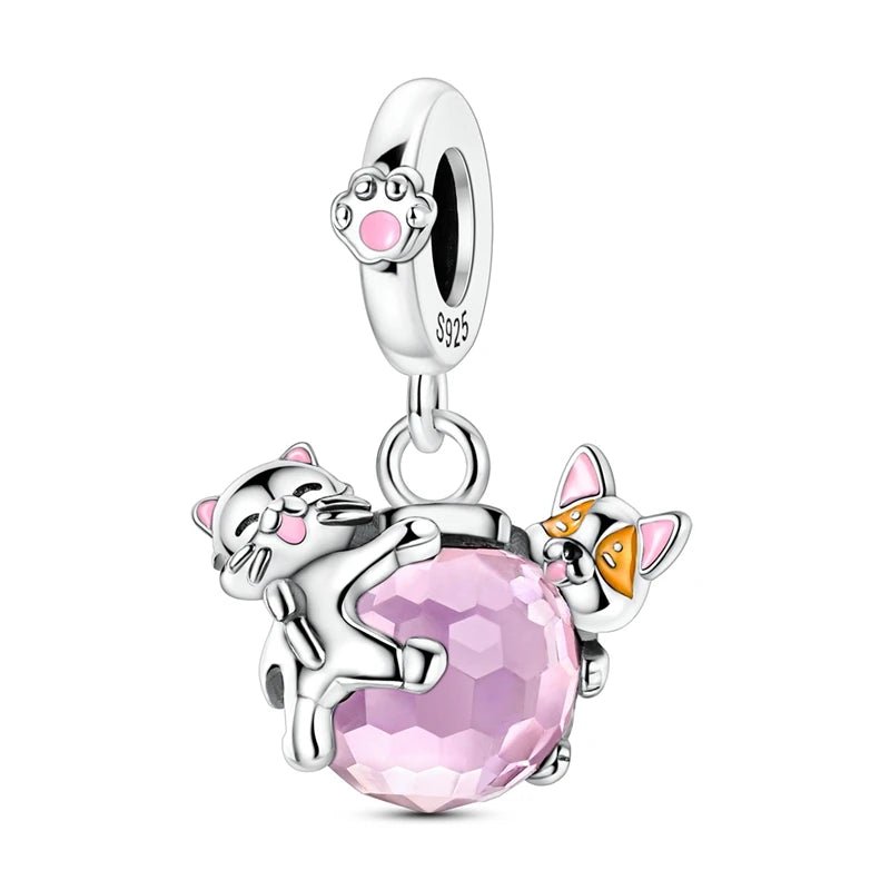 Tier Charm Anhänger Set 925 Sterling Silber – Löwe, Tiger, Wolf, Drache & mehr für Bettelarmband - CharmsLuv