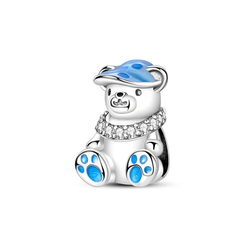 Tier Charm Anhänger Set 925 Sterling Silber – Löwe, Tiger, Wolf, Drache & mehr für Bettelarmband - CharmsLuv