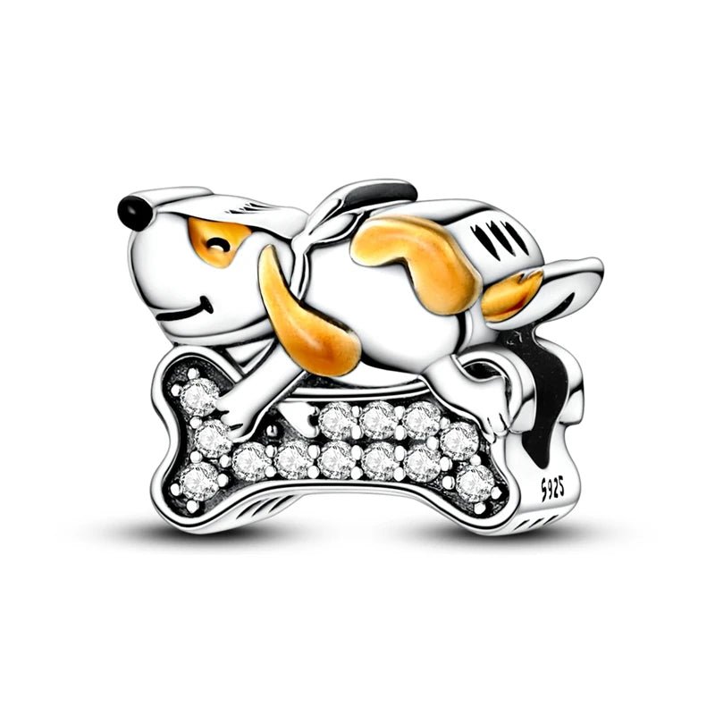 Tier Charm Anhänger Set 925 Sterling Silber – Löwe, Tiger, Wolf, Drache & mehr für Bettelarmband - CharmsLuv