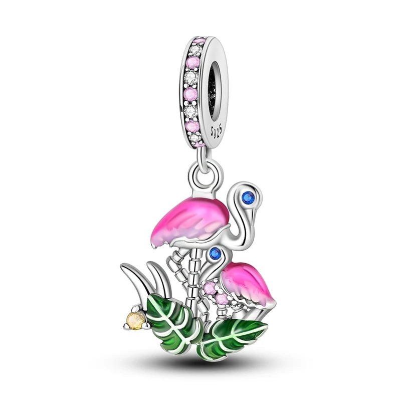 Tier Charm Anhänger Set 925 Sterling Silber – Löwe, Tiger, Wolf, Drache & mehr für Bettelarmband - CharmsLuv