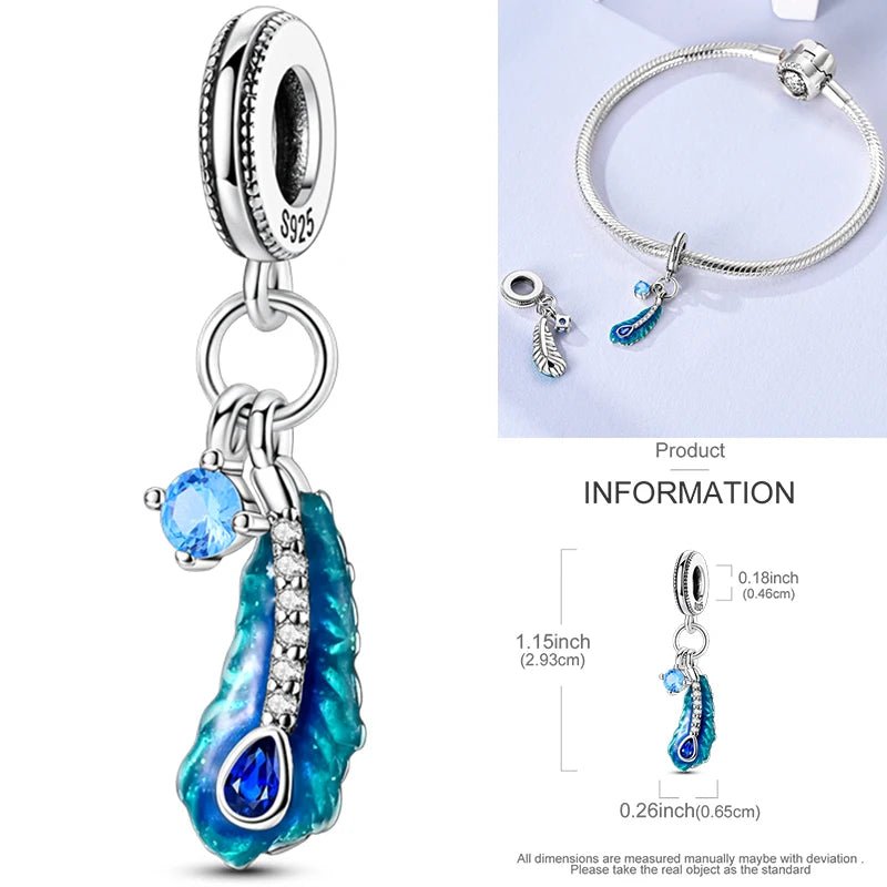 Vogel Charm Anhänger 925 Sterling Silber – Eule, Papagei & Flamingo mit Zirkonia für Bettelarmband - CharmsLuv