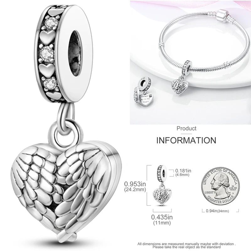 Vogel Charm Anhänger 925 Sterling Silber – Eule, Papagei & Flamingo mit Zirkonia für Bettelarmband - CharmsLuv