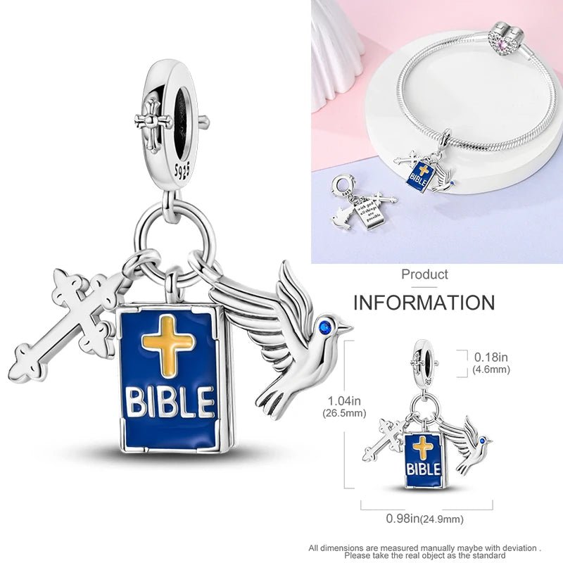 Vogel Charm Anhänger 925 Sterling Silber – Eule, Papagei & Flamingo mit Zirkonia für Bettelarmband - CharmsLuv