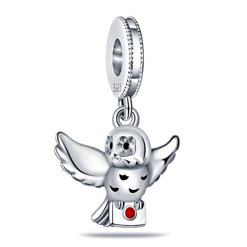 Zauberer Charm Anhänger 925 Sterling Silber – Harry Potter Symbole & Figuren für Bettelarmband - CharmsLuv