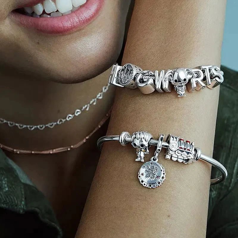 Zauberer Charm Anhänger 925 Sterling Silber – Harry Potter Symbole & Figuren für Bettelarmband - CharmsLuv