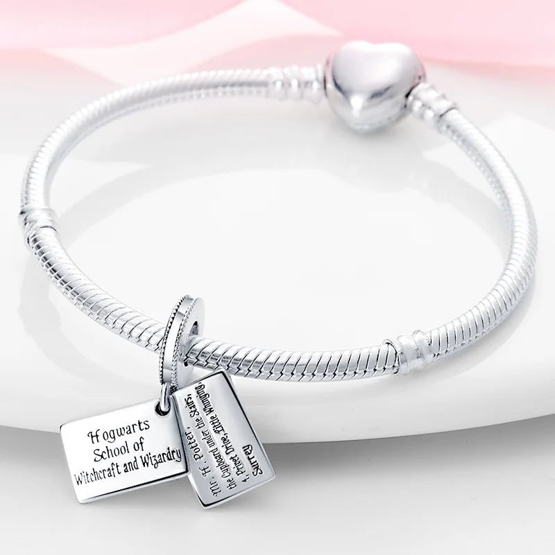 Zauberer Charm Anhänger 925 Sterling Silber – Harry Potter Symbole & Figuren für Bettelarmband - CharmsLuv