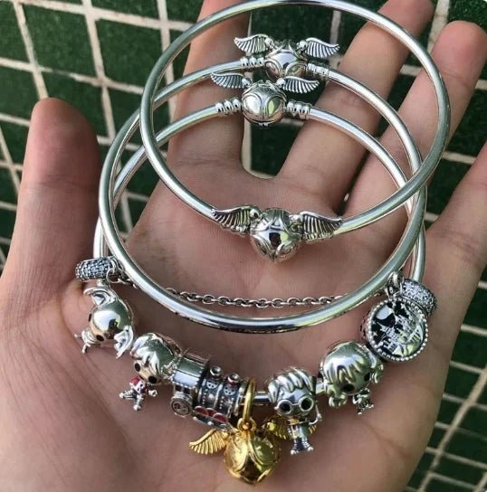 Zauberer Charm Anhänger 925 Sterling Silber – Harry Potter Symbole & Figuren für Bettelarmband - CharmsLuv