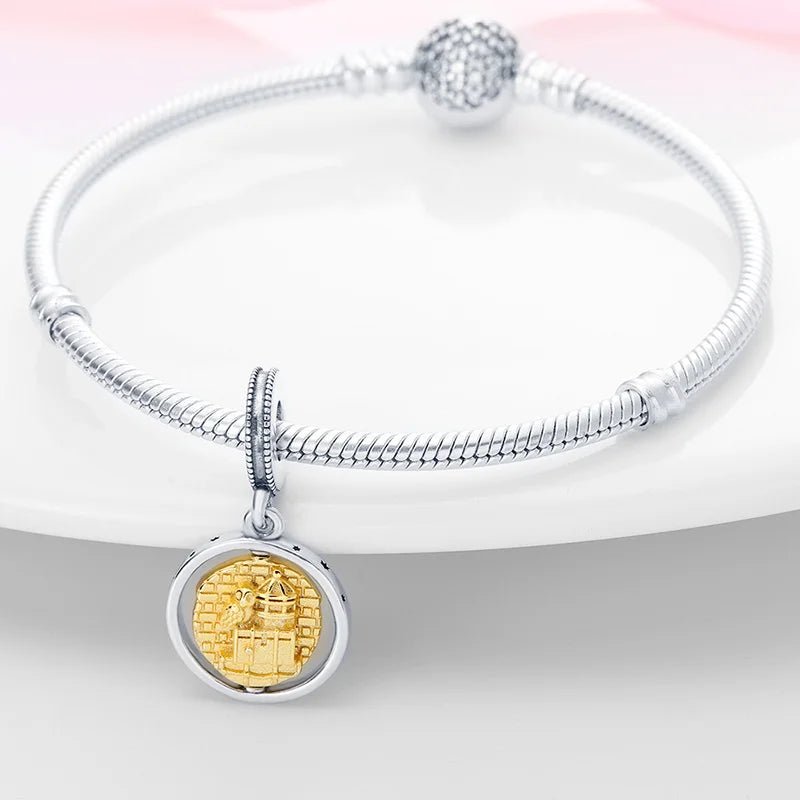 Zauberer Charm Anhänger 925 Sterling Silber – Harry Potter Symbole & Figuren für Bettelarmband - CharmsLuv