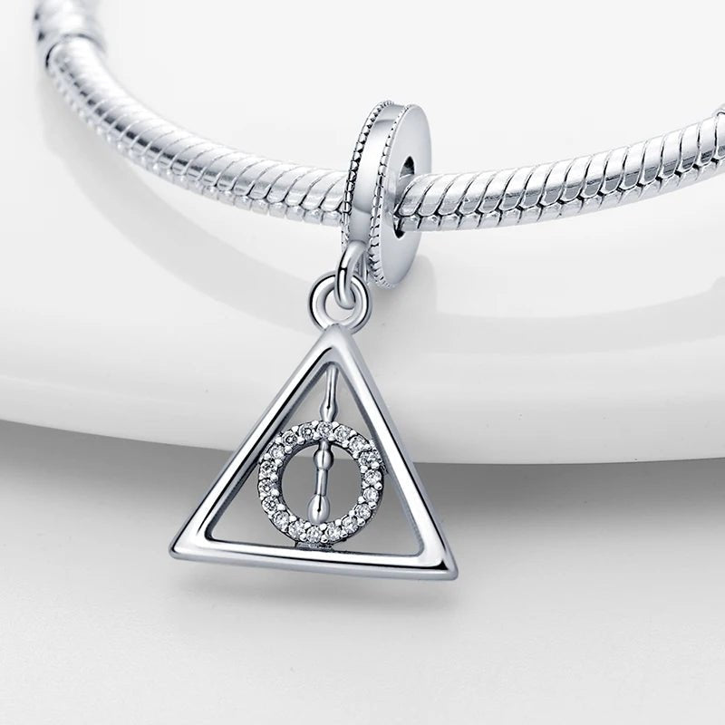 Zauberer Charm Anhänger 925 Sterling Silber – Harry Potter Symbole & Figuren für Bettelarmband - CharmsLuv
